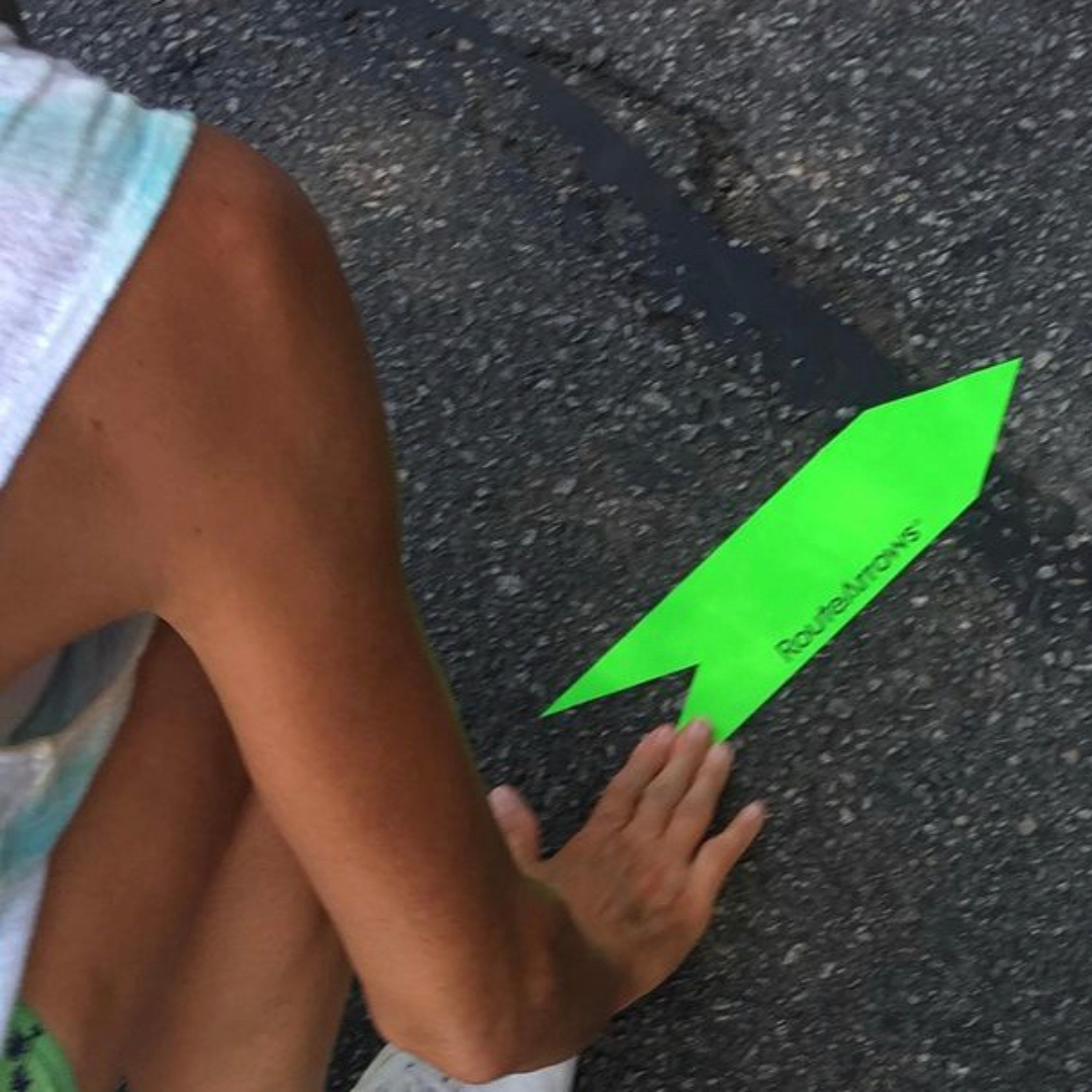 RouteArrows: Rolls of Peel-n-Stick Directional Arrows, 10 Hi-Viz Colors!