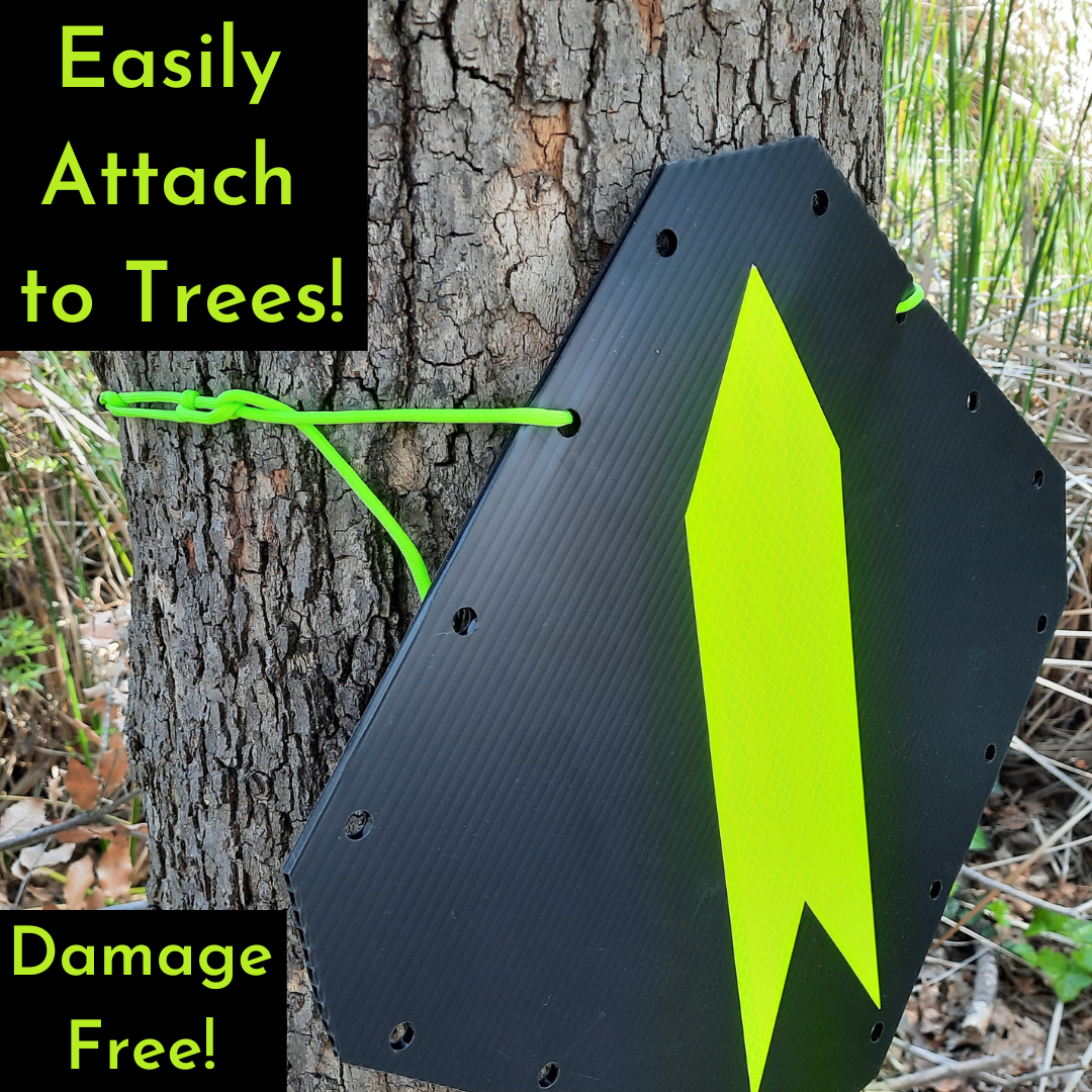 Attach RouteSigns with: RouteCords (57") & Reusable ZipTies (8"/14")