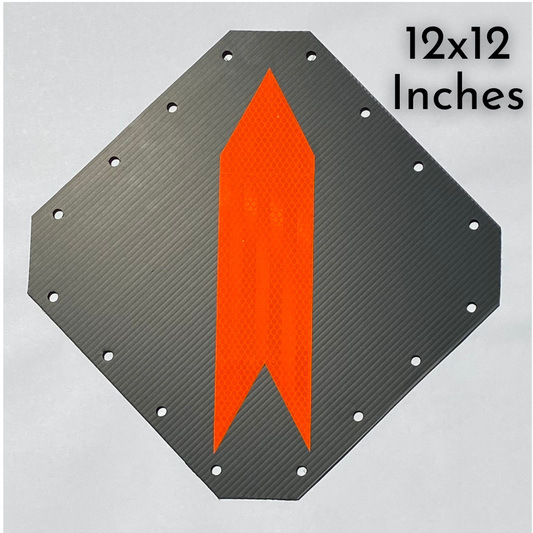 RouteFlectiv Signs (12"x12") - 5 Packs - Reflective Arrow Options!