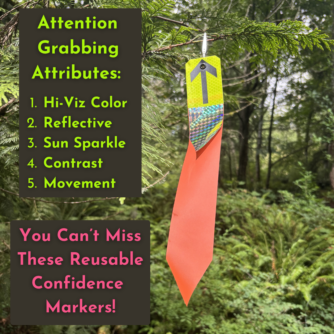 NEW! TrailFLECTIV Ribbons - 5 Packs - Reflective Hi-Viz Trail Markers