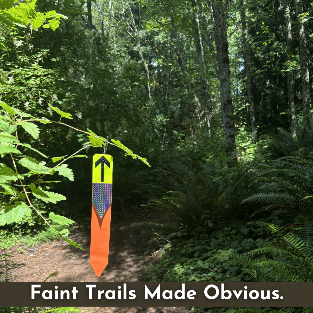 NEW! TrailFLECTIV Ribbons - 5 Packs - Reflective Hi-Viz Trail Markers