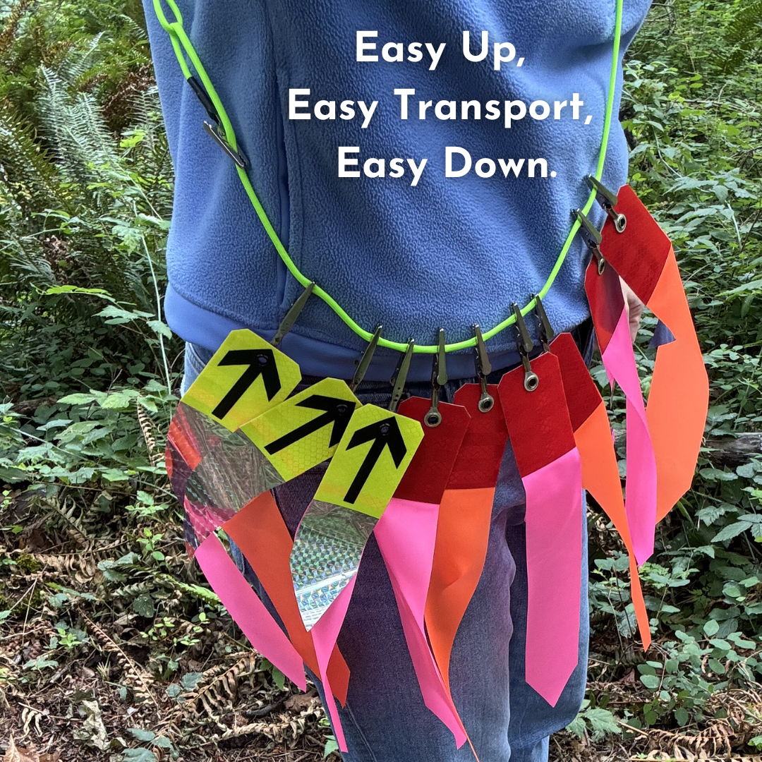 NEW! TrailFLECTIV Ribbons - 5 Packs - Reflective Hi-Viz Trail Markers