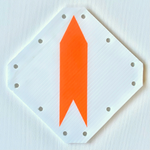 NEW Trail Signs - 5 Packs - WHITE Signs w/ Reflective or Non-Reflective Arrows!